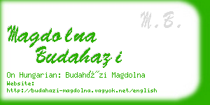 magdolna budahazi business card